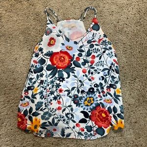 Loft floral strappy tank